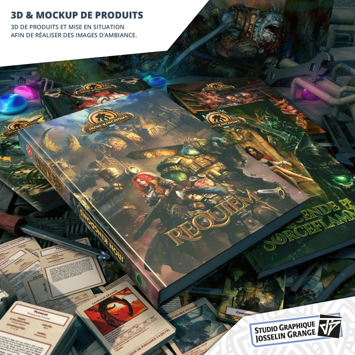 3D & mockup de produits – Ambiance