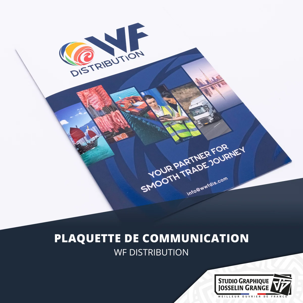 Plaquette de communication pour WF Distribution
