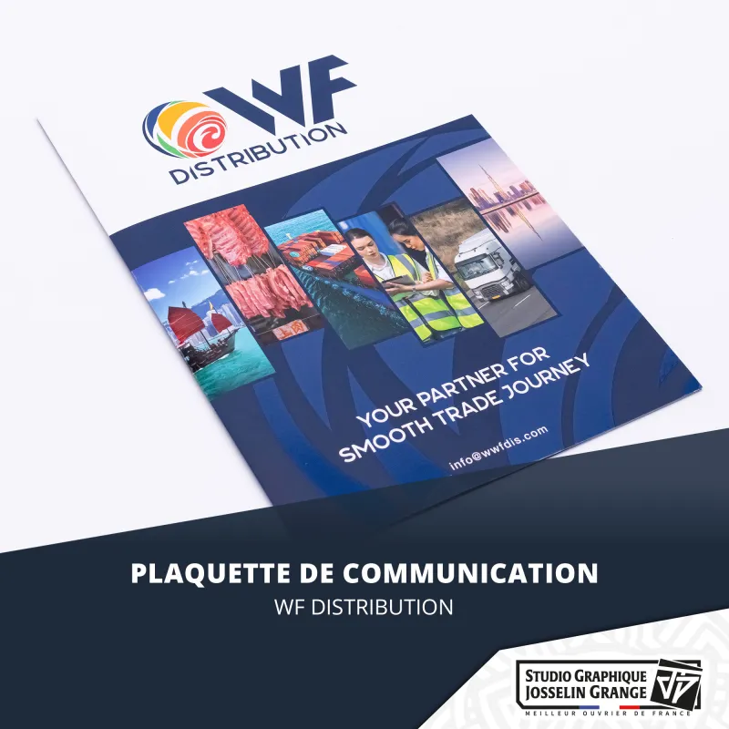 Plaquette de communication pour WF Distribution
